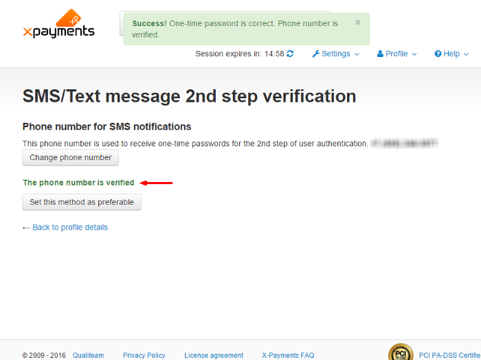 Xc3 2step sms phone verify3.png