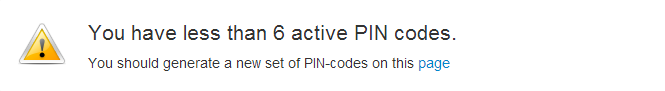 XP2.0 PIN codes message.png