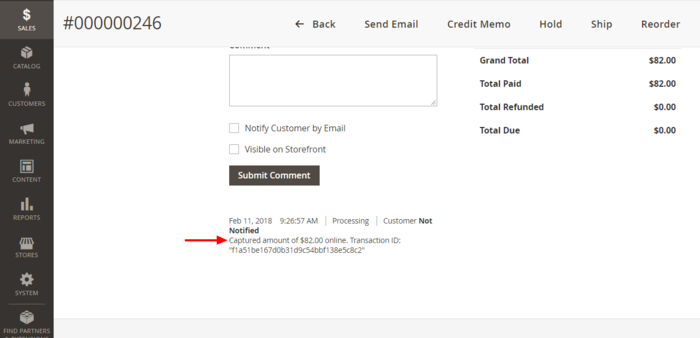 Magento2 order000000246 status and transactions.png