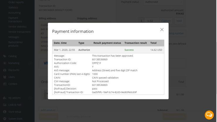Xpc view order xc payment nofraud info.png