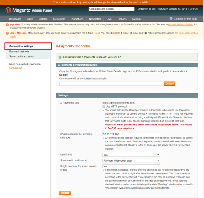 Xp magento connection settings x.png