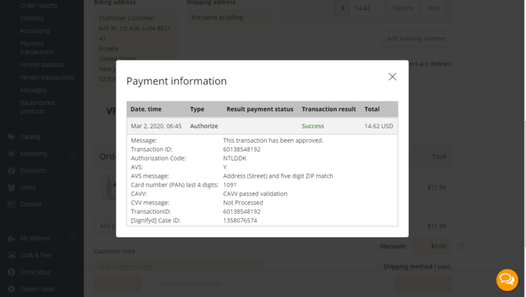 Xpc view order xc payment signifyd info.png
