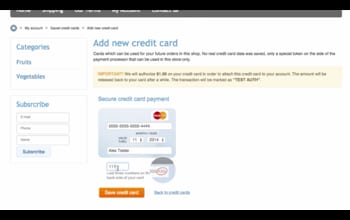 PCI compliant credit card storing in X-Cart 5